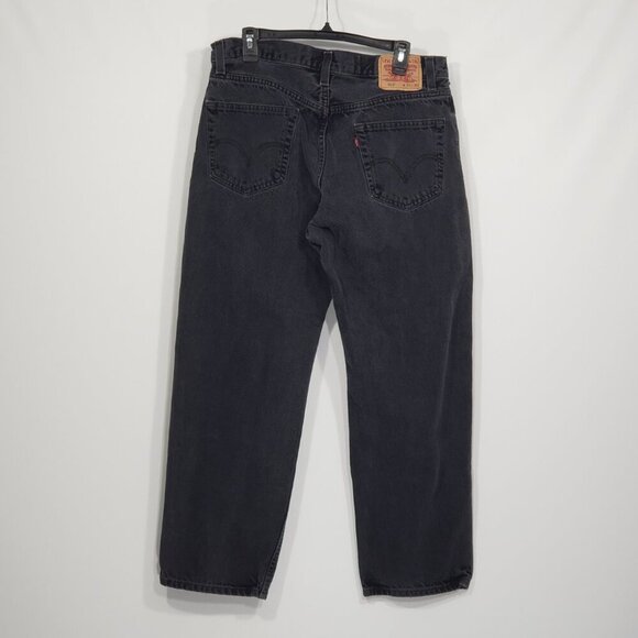 Levis 550 Relaxed Fit Black Jeans Men's 36 X 30 - Picture 2 of 5